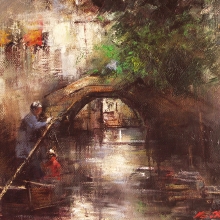 輕波泛舟 65x53cm 2014-大美無言藝術空間